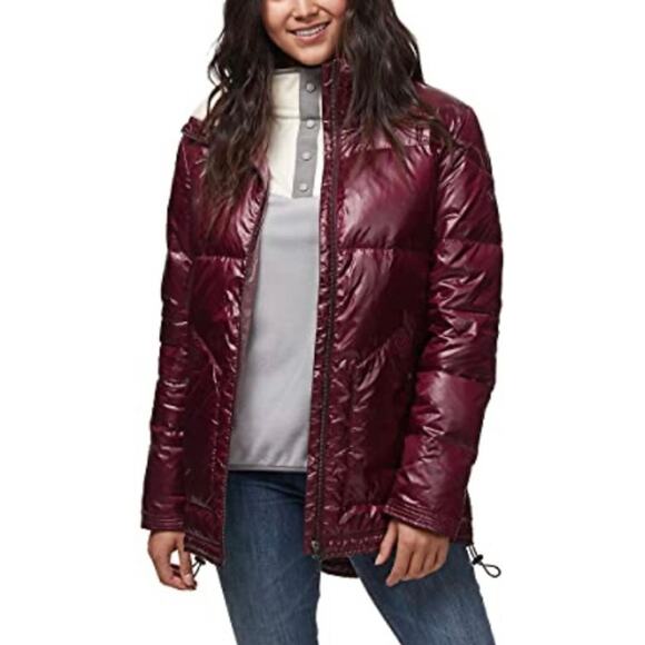 CARVE DESIGNS Maroon Mulberry Portillo Down Water Resistant Jacket Coat Size XS - Picture 1 of 16